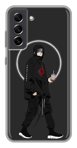 Чехол с печатью "Итачи с напитком" для Samsung Galaxy S21 FE