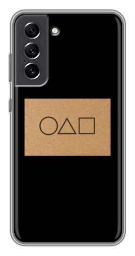 Силиконовый чехол с изображением "Карточка Кальмара" для Samsung Galaxy S21 FE