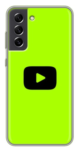 Чехол с принтом "Кнопка Ютуба" для Samsung Galaxy S21 FE