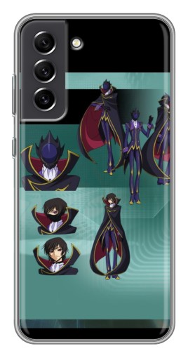 Чехол с картинкой "Коллаж Лелуш" для Samsung Galaxy S21 FE