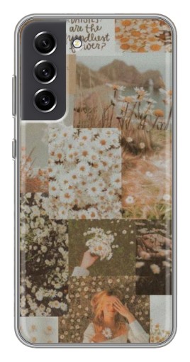 Чехол с принтом "Коллаж ромашек " для Samsung Galaxy S21 FE