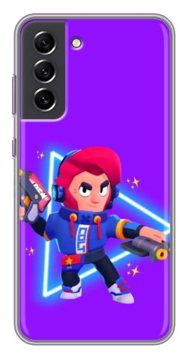 Силиконовый чехол с изображением "Кольт в наушниках" для Samsung Galaxy S21 FE