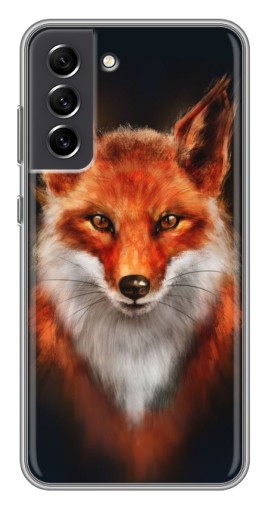 Силиконовый чехол с изображением "Красивая лиса" для Samsung Galaxy S21 FE