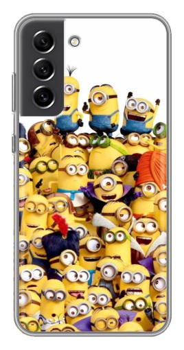 Чехол с принтом "Куча миньонов" для Samsung Galaxy S21 FE