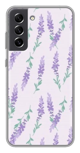 Силиконовый чехол с изображением "Лавандовый фон " для Samsung Galaxy S21 FE