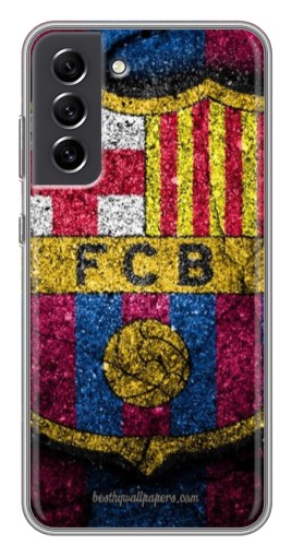 Чехол с картинкой "Лого Барсы" для Samsung Galaxy S21 FE