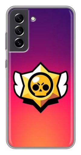 Чехол с печатью "Логотип Brawl Stars" для Samsung Galaxy S21 FE