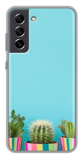 Чехол с принтом "Маленькие кактусы" для Samsung Galaxy S21 FE