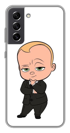 Силиконовый чехол с изображением "Маленький Босс" для Samsung Galaxy S21 FE
