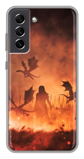 Силиконовый чехол с изображением "Мать драконов" для Samsung Galaxy S21 FE