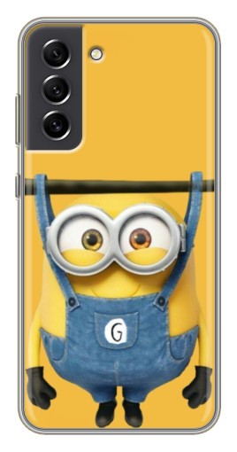 Силиконовый чехол с изображением "Миньон повис" для Samsung Galaxy S21 FE