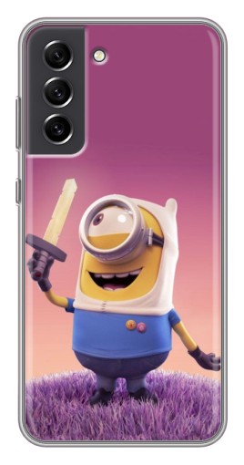 Силиконовый чехол с изображением "Миньон с мечом" для Samsung Galaxy S21 FE