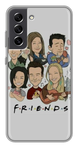 Чехол с принтом "Мультяшные Друзья" для Samsung Galaxy S21 FE