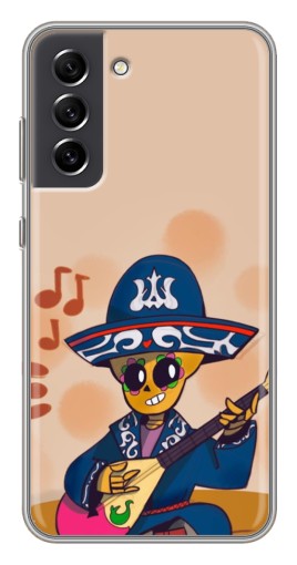 Силиконовый чехол с изображением "Музыкант Poco" для Samsung Galaxy S21 FE
