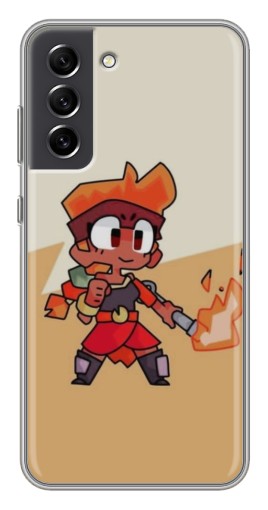 Силиконовый чехол с изображением "Нарисованная Amber" для Samsung Galaxy S21 FE