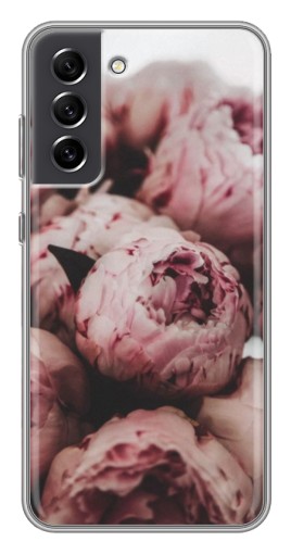 Чехол с принтом "Нежные пионы" для Samsung Galaxy S21 FE