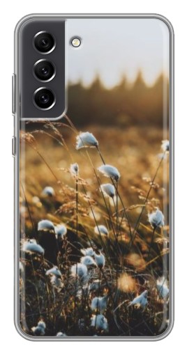 Чехол с картинкой "Нежные полевые цветы" для Samsung Galaxy S21 FE