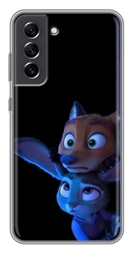 Чехол с картинкой "Ник и Джуди" для Samsung Galaxy S21 FE