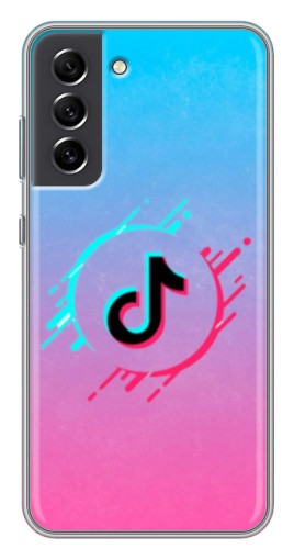 Чехол с картинкой "Нота ТикТок" для Samsung Galaxy S21 FE