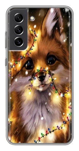 Чехол с печатью "Новогодний лесенок" для Samsung Galaxy S21 FE
