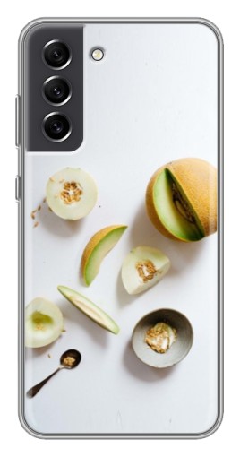 Чехол с картинкой "Обед из дынь" для Samsung Galaxy S21 FE