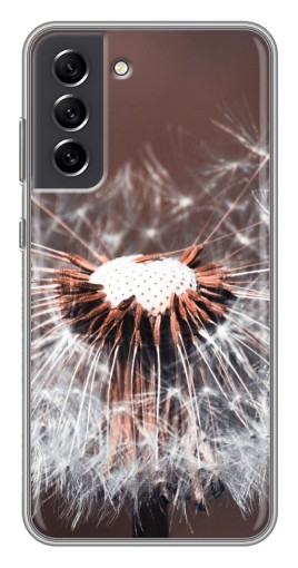 Силиконовый чехол с изображением "Одуванчик вблизи" для Samsung Galaxy S21 FE