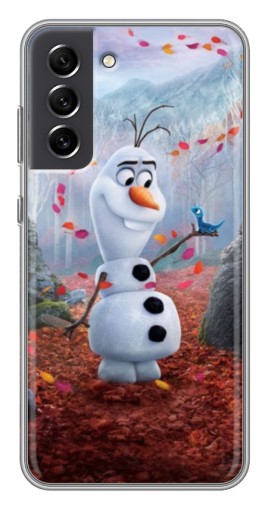 Чехол с картинкой "Олаф" для Samsung Galaxy S21 FE