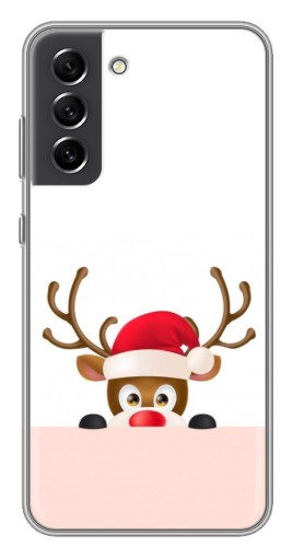 Чехол с принтом "Олень в шапке" для Samsung Galaxy S21 FE