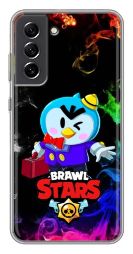 Чехол с картинкой "Пингвин с игры" для Samsung Galaxy S21 FE