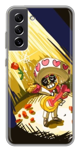 Силиконовый чехол с изображением "Поко Бравл Старс" для Samsung Galaxy S21 FE