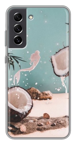 Чехол с принтом "Половинки кокоса" для Samsung Galaxy S21 FE