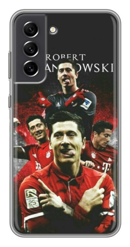 Чехол с картинкой "Польский футболист" для Samsung Galaxy S21 FE