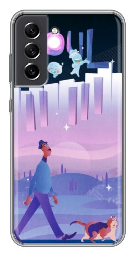 Силиконовый чехол с изображением "Постер к мультику" для Samsung Galaxy S21 FE