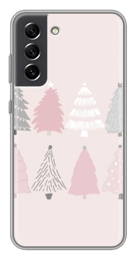 Чехол с принтом "Разноцветные елки" для Samsung Galaxy S21 FE