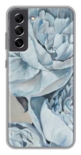 Чехол с принтом "Рисунок пионы" для Samsung Galaxy S21 FE