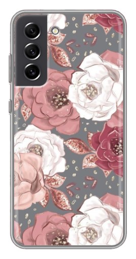 Силиконовый чехол с изображением "Рисунок розы" для Samsung Galaxy S21 FE