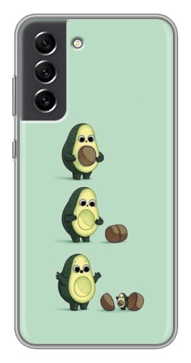 Силиконовый чехол с изображением "Рождение авокадо" для Samsung Galaxy S21 FE