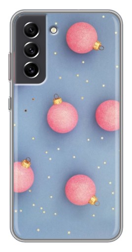 Чехол с картинкой "Розовые шары" для Samsung Galaxy S21 FE