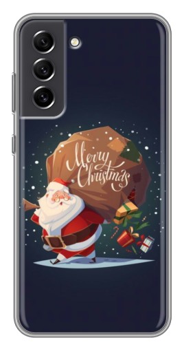 Чехол с печатью "Санта с подарками" для Samsung Galaxy S21 FE
