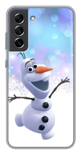 Чехол с печатью "Снеговик Олаф" для Samsung Galaxy S21 FE