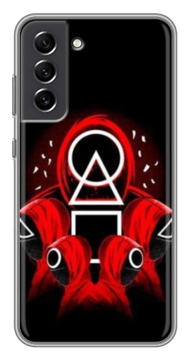 Чехол с печатью "Солдаты с игры кальмара" для Samsung Galaxy S21 FE