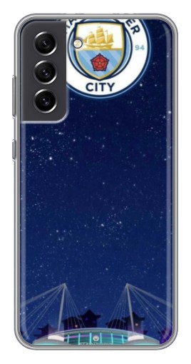Силиконовый чехол с изображением "Стадион Ман Сити" для Samsung Galaxy S21 FE