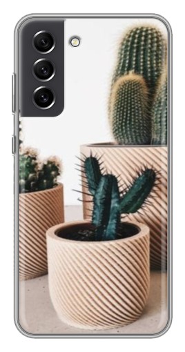 Чехол с печатью "стильные кактусы" для Samsung Galaxy S21 FE