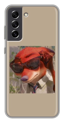 Чехол с печатью "Стильный Ник" для Samsung Galaxy S21 FE