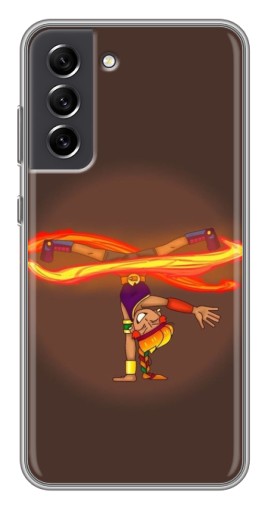 Силиконовый чехол с изображением "Танцующая Амбер" для Samsung Galaxy S21 FE