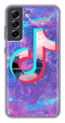 Чехол с принтом "ТикТок мраморный" для Samsung Galaxy S21 FE