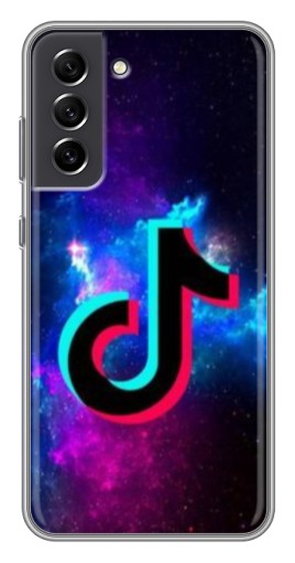 Чехол с принтом "ТикТок в космосе" для Samsung Galaxy S21 FE