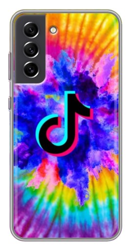 Чехол с картинкой "TikTok в красках" для Samsung Galaxy S21 FE