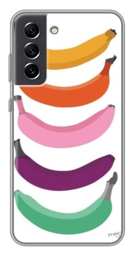 Чехол с принтом "Цветные бананы" для Samsung Galaxy S21 FE