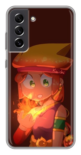 Чехол с принтом "Удивлённая Амбер" для Samsung Galaxy S21 FE